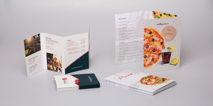 bedruckter Doppelparallelfalzfolder