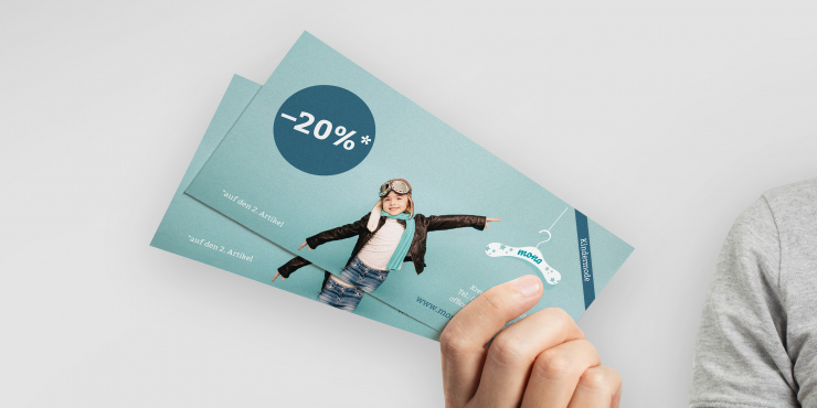 bedruckte Flyer aus Recyclingpapier