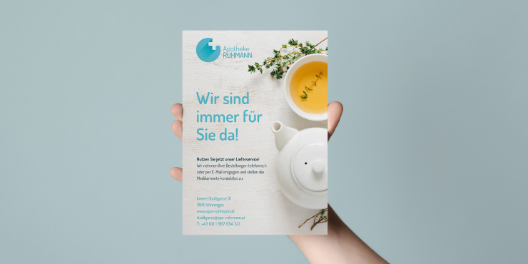 bedruckte Flyer aus Recyclingpapier
