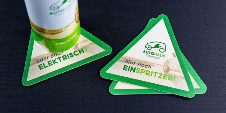 Dreieckige Bierdeckel 