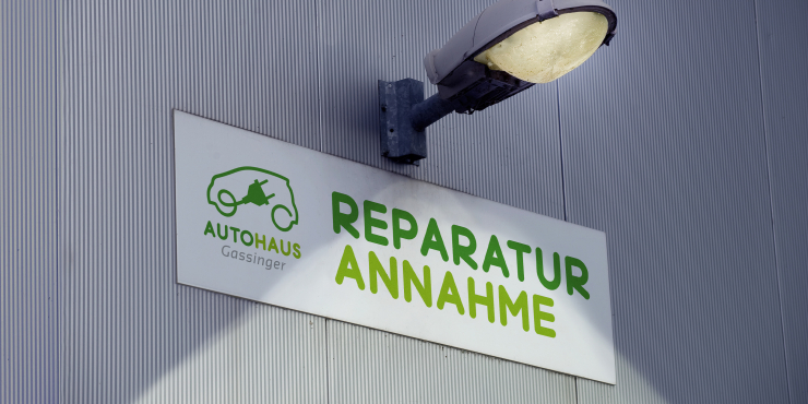 bedrucktes Schild