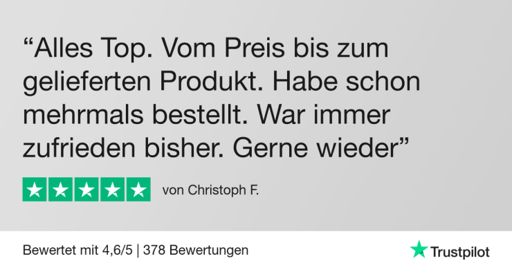 Kundenbewertung auf Trustpilot