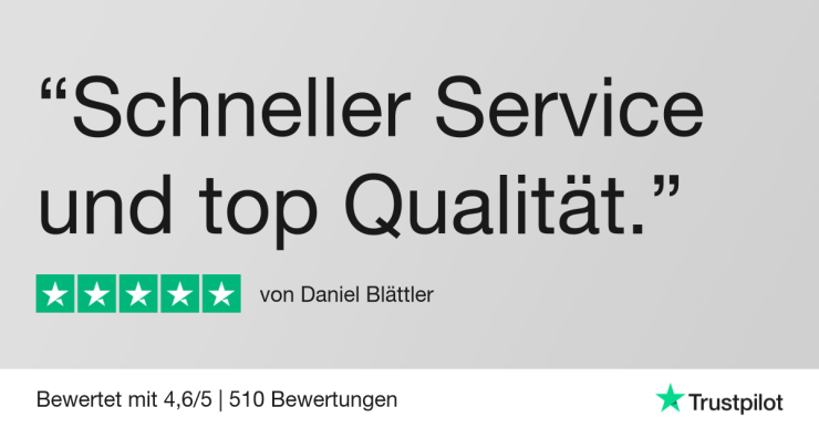 Kundenbewertung von Trustpilot