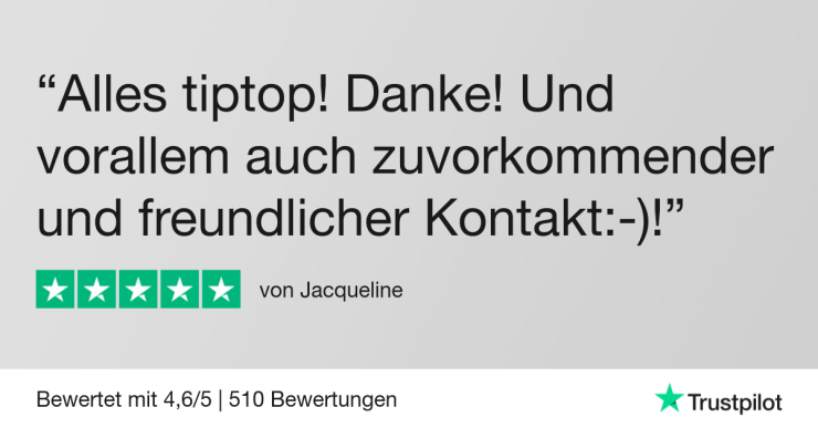 Kundenbewertung von Trustpilot