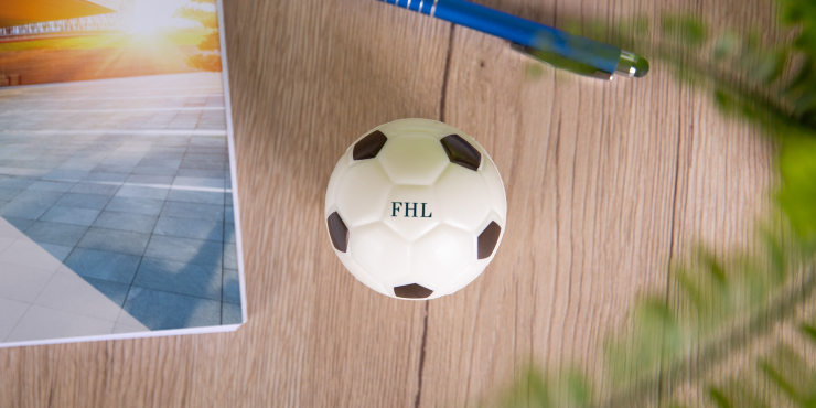 Anti-Stressball in Fussball-Optik