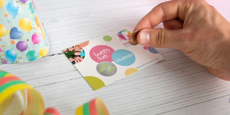 DIY Rubbellose Zum Selbst Gestalten - 5 Karten Mit Umschlägen & Aufklebern