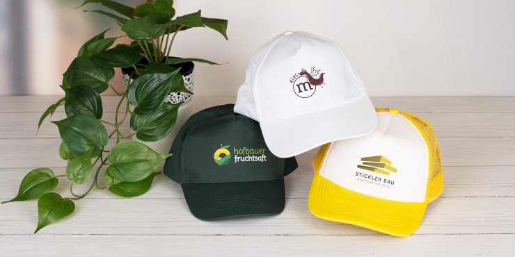 Diverse Kappen mit individuellem Druck