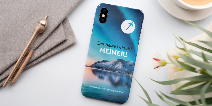 iPhone Handyhülle entsprechend der Corporate Identity eines Unternehmens