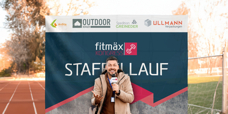 Textil Pop-up im Verhältnis 3x4 bedruckt mit Werbung