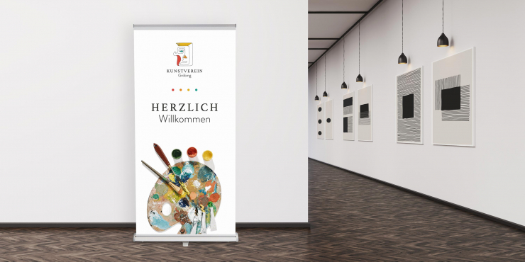 rollup Display individuell bedruckt in Galerie 