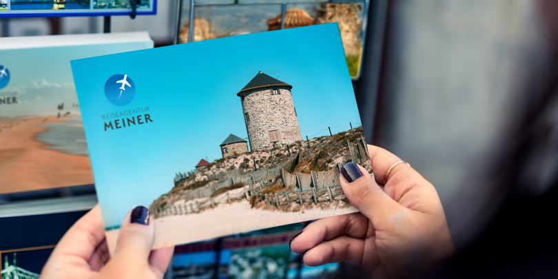 personalisierte Postkarte im A5 Format